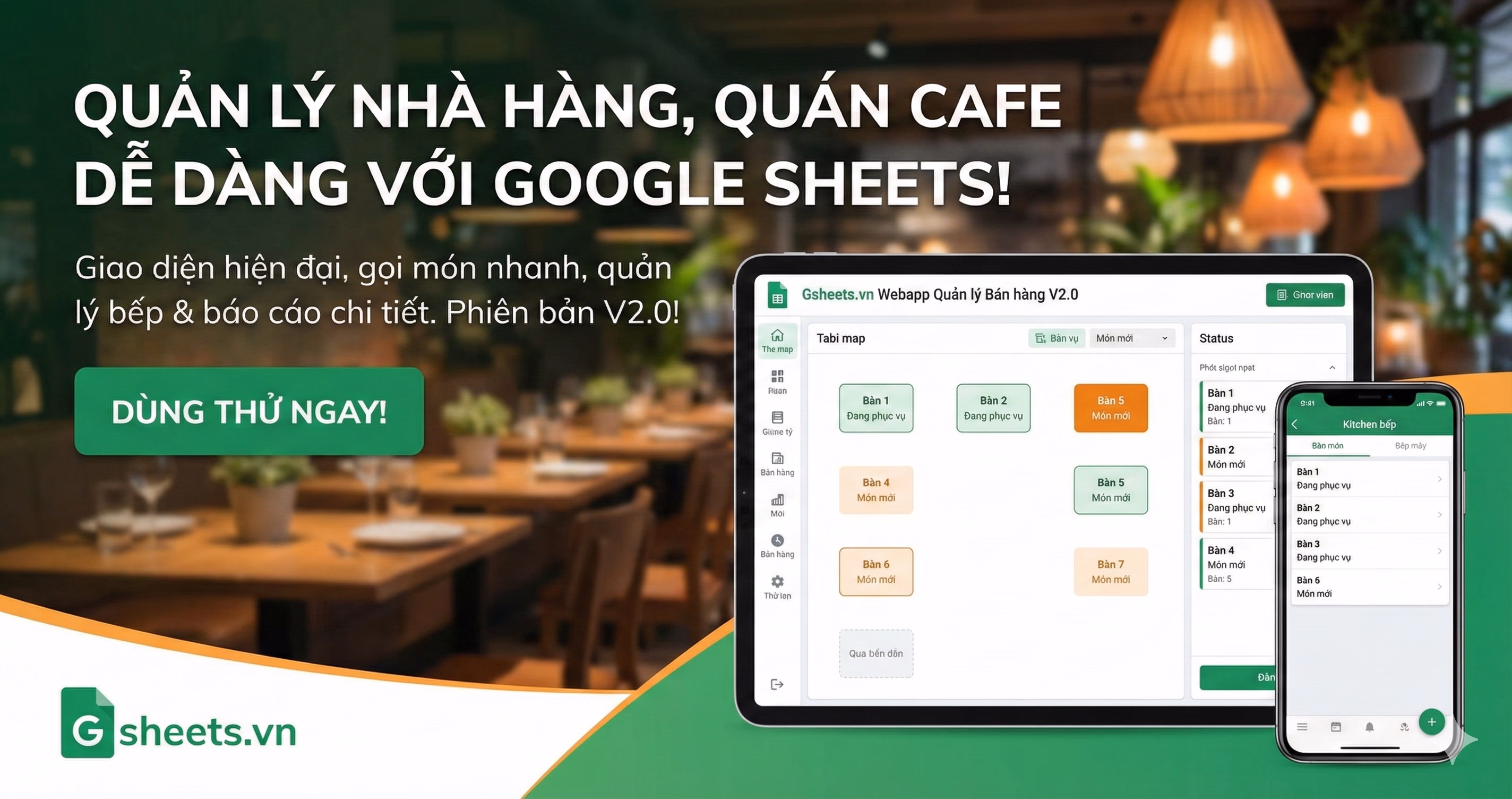 Giải pháp bán hàng dành cho quán ăn, quán nhậu, trà sữa, cafe nhỏ