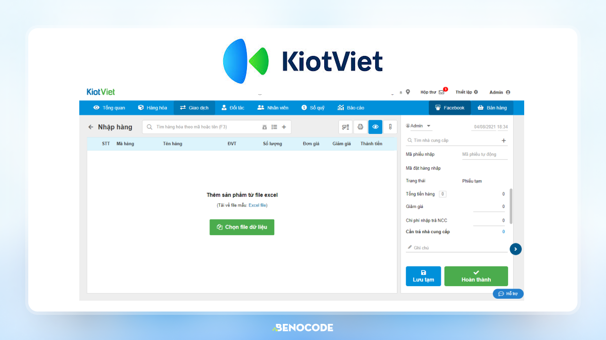 Phần mềm quản l&yacute; KiotViet