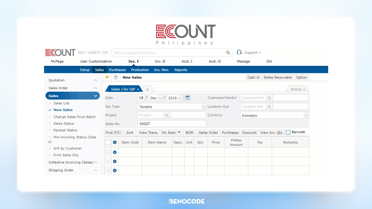 Ecount Software